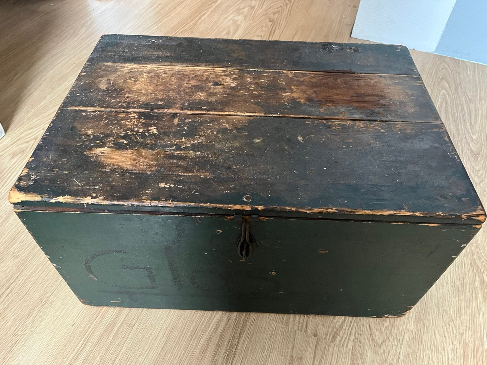 Houten kist vintage, Huis en Inrichting, Woonaccessoires | Kisten, Ophalen, Gebruikt, Minder dan 50 cm, 5 – 50