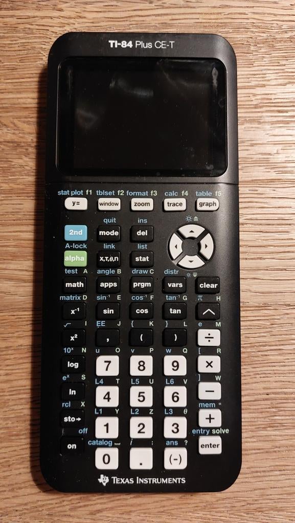 Grafische rekenmachine TI-84 CE-T, Ophalen of Verzenden, Grafische rekenmachine, Gebruikt