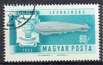 Hongarije 1962 Ontwikkeling Luchtvaart vliegtuigen Zeppelin, Verzenden, Gestempeld, Vliegtuigen