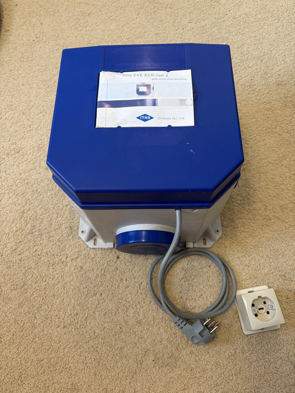 Itho CVE ECO-fan 2 mechanische ventilatiebox, Ophalen of Verzenden, Gebruikt, Overige
