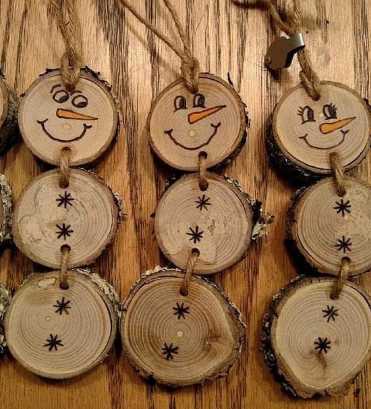 Kerst Knutselen Houten Boom Schijfjes - boomstamschijfjes, Handgemaakt, Nieuw, Kerstmis, Knutselmateriaal