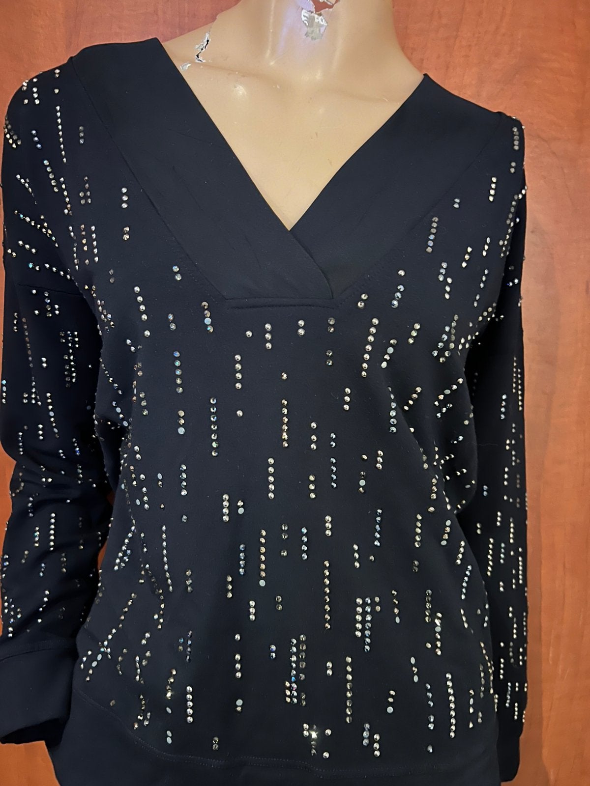 VDP viadelleperle trui met strass  m it 44 origineel zgan, Maat 38/40 (M), Blauw, Ophalen of Verzenden, Zo goed als nieuw
