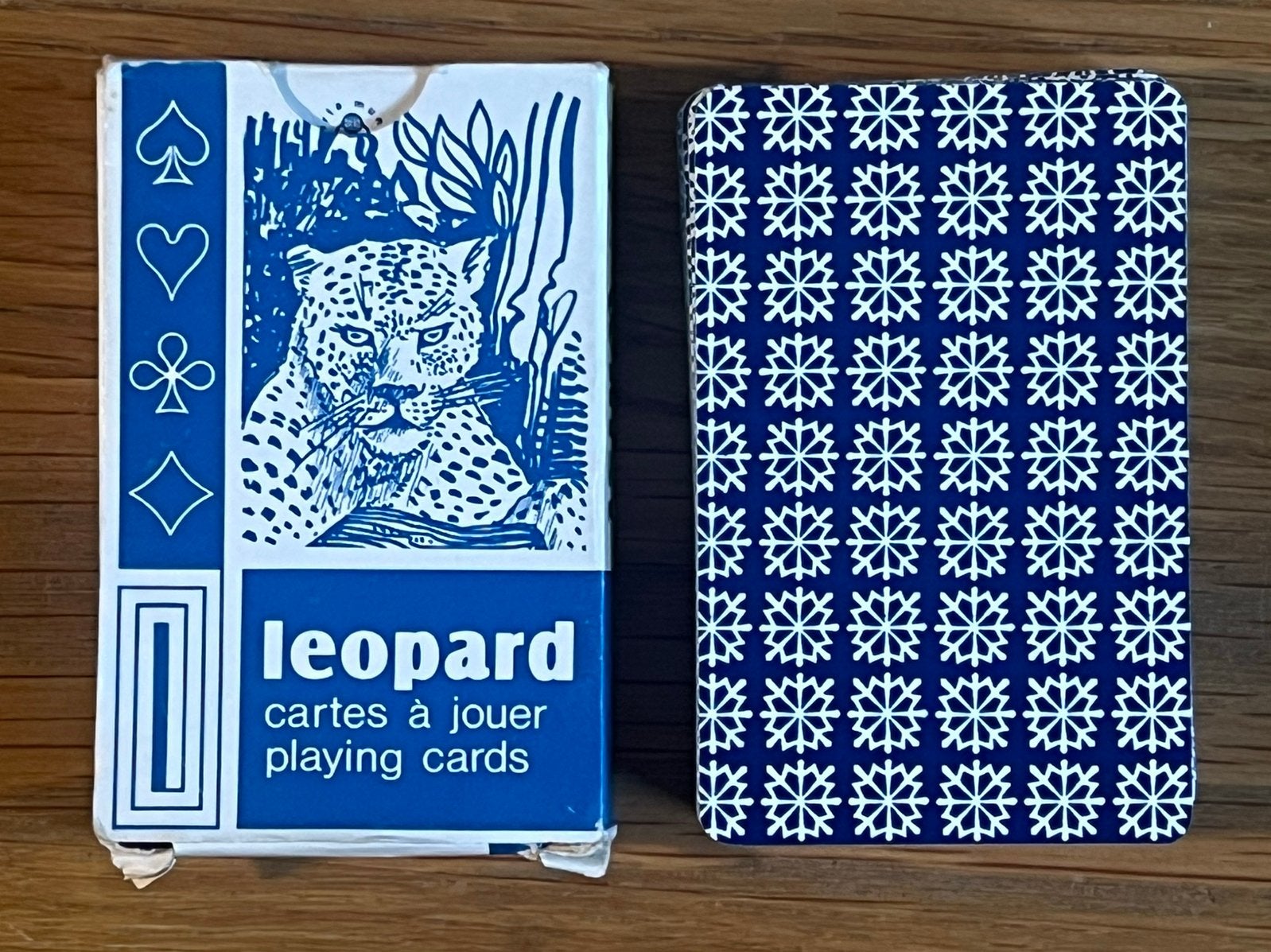 Vintage Carta Mundi Leopard speelkaarten – Turnhout België, Verzenden, Zo goed als nieuw, Speelkaart(en)