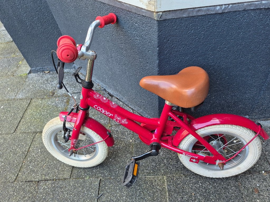 Cooper kinderfiets rood 12,5 inch in prima staat, Fietsen en Brommers, Ophalen, Terugtraprem, Cooper, Minder dan 16 inch