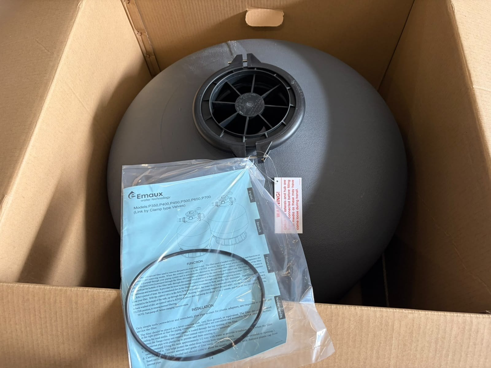 Nieuwe zwembad zandfilter 19m3/u Emaux, Tuin en Terras, Ophalen, Nieuw