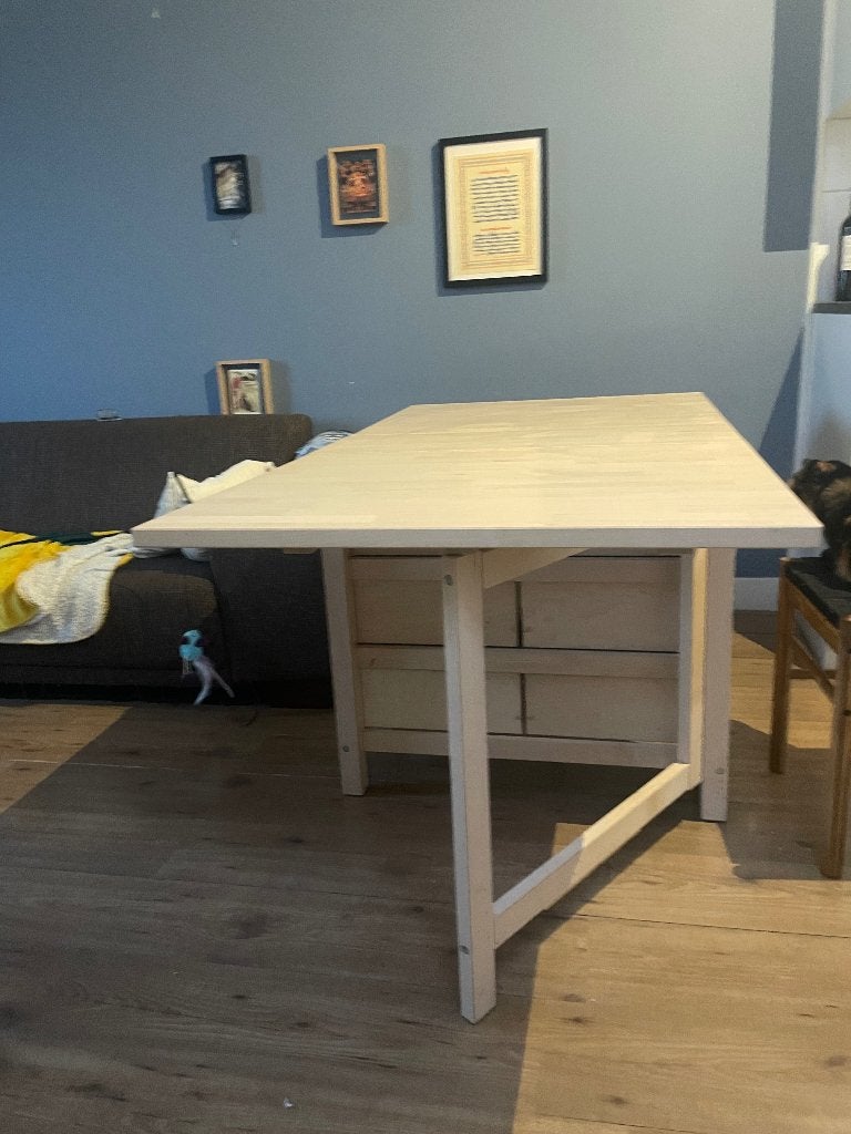 Foldabe IKEA Table, Ophalen, 50 tot 100 cm, Zo goed als nieuw, Rechthoekig