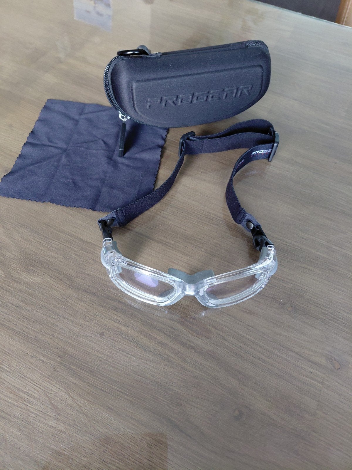 progear sportbril cilinder -2,25/-2,50, Ophalen of Verzenden, Zo goed als nieuw, Zwart, Overige merken