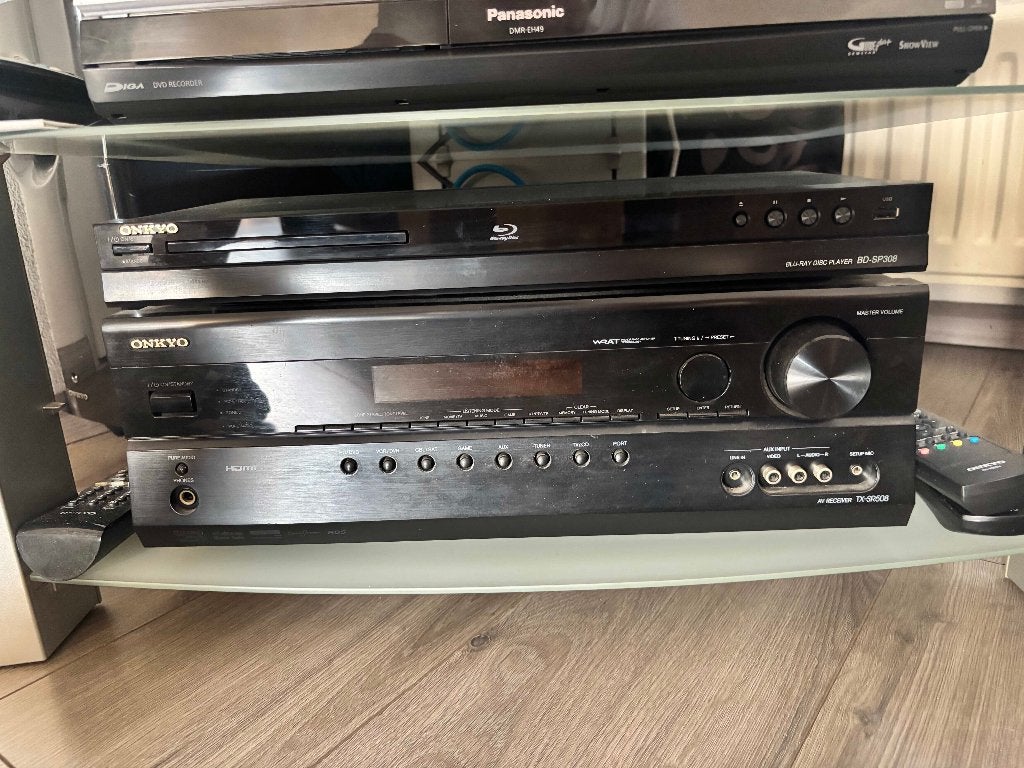 onkyo versterker + Blu-ray speler, Ophalen, Zo goed als nieuw, 120 watt of meer, Onkyo