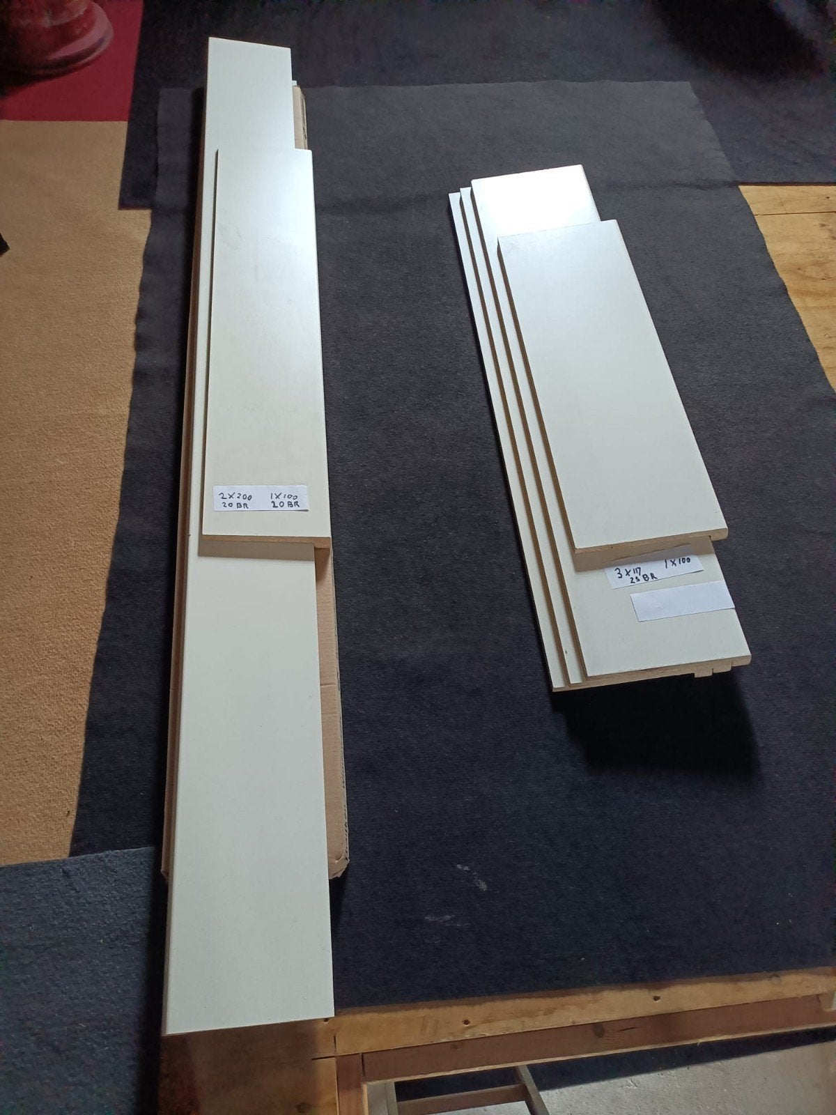 Nieuwe Werzalit vensterbanken in diverse maten, Ophalen, Minder dan 80 cm, Minder dan 80 cm, Overige typen
