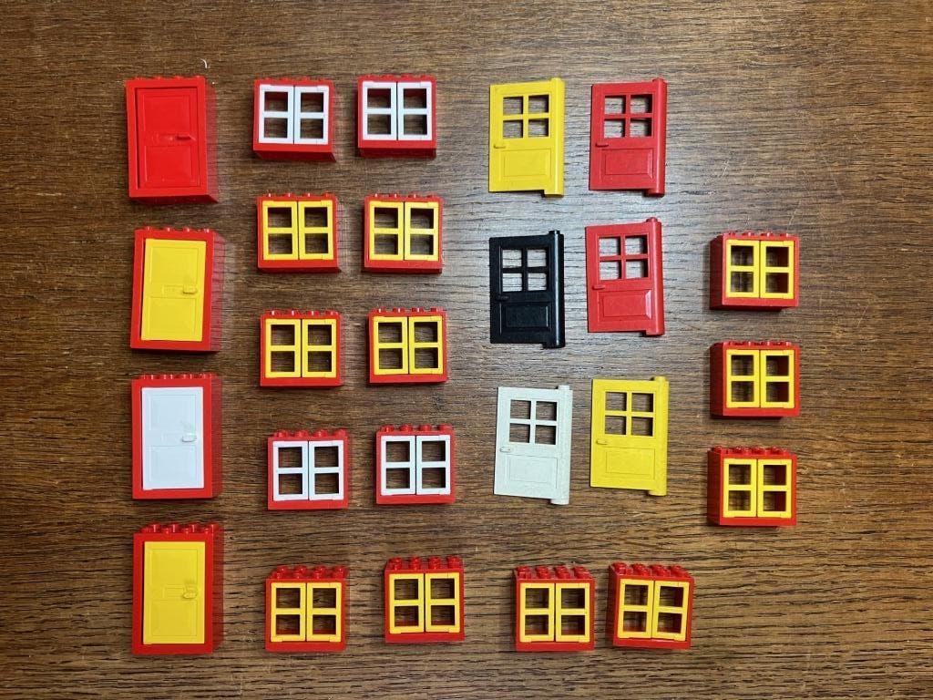 Lot LEGO 25 vintage ramen en deuren, Ophalen of Verzenden, Gebruikt, Losse stenen, Lego