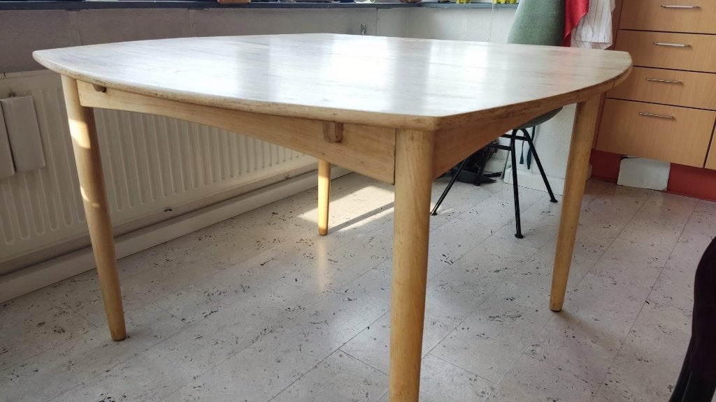 uitklapbare eettafel Fristho jaren 50, Ophalen, Gebruikt, Jaren 50 deens, Vier personen