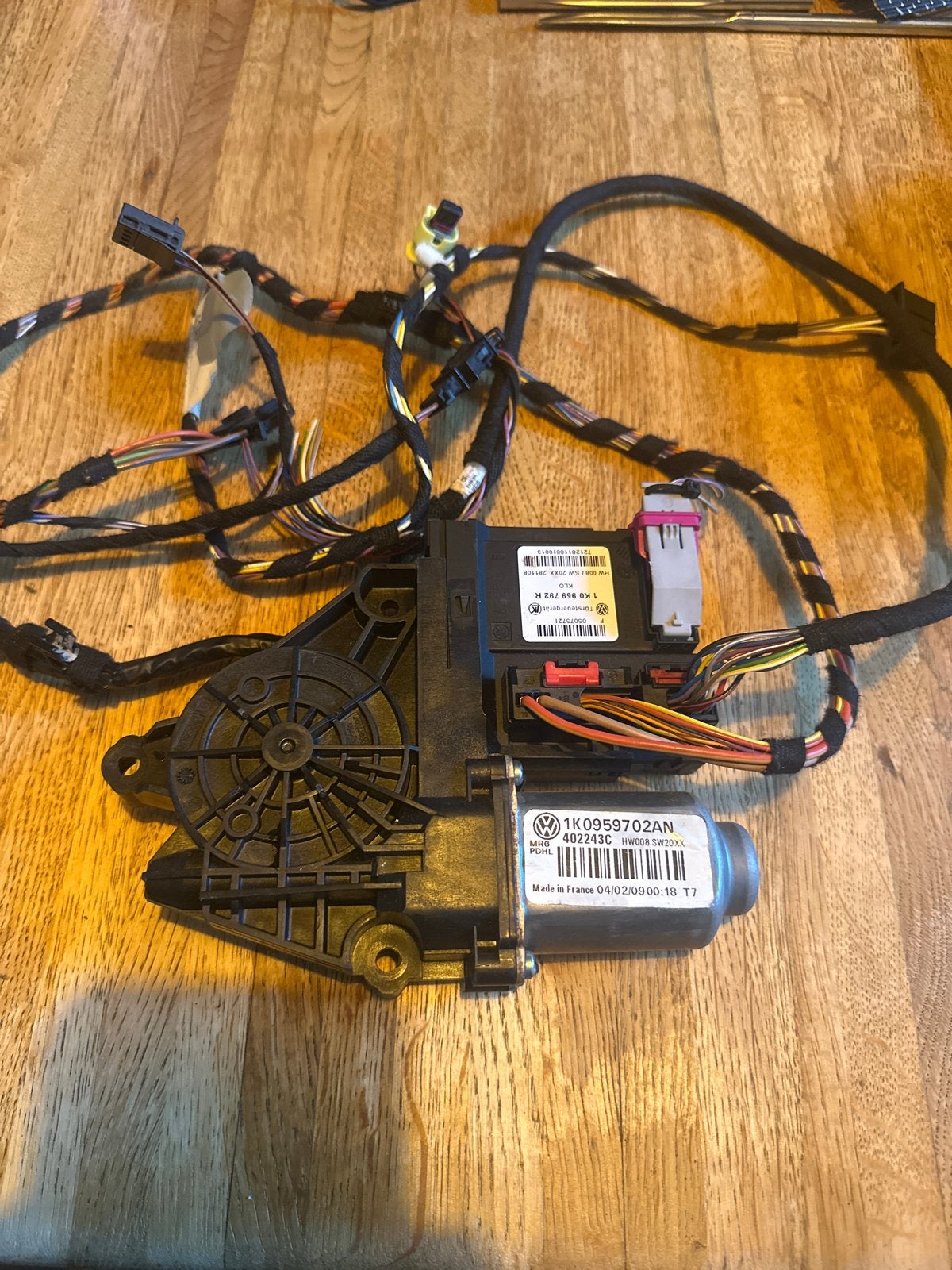 VW elektrische raammotor met deurregelapparaat 1K0959792R, Auto-onderdelen, Ophalen of Verzenden, Gebruikt, Volkswagen