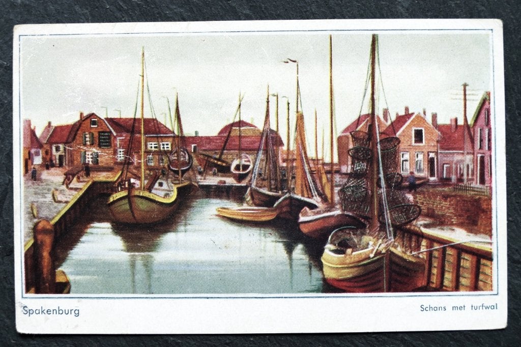 Spakenburg, Schans met turfwal, Verzenden, 1920 tot 1940, Gelopen, Utrecht