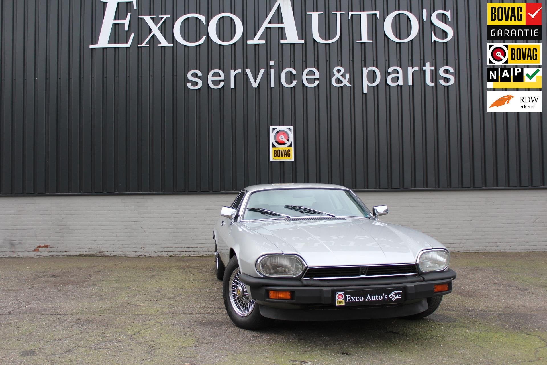 Jaguar XJS 5.3 V12 Coupé, Auto's, Dealer onderhouden, Gebruikt, Zwart, Lederen bekleding