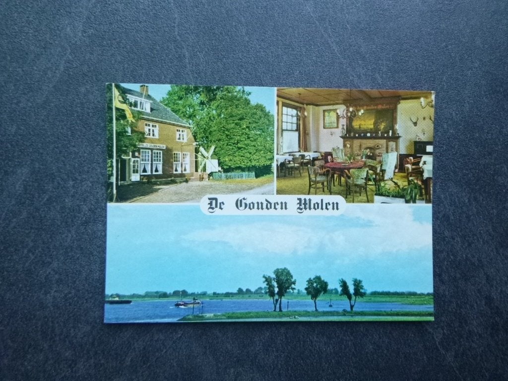 Rossum gld, hotel restaurant De Gouden Molen/interieur 1973, Verzenden, 1960 tot 1980, Ongelopen, Gelderland