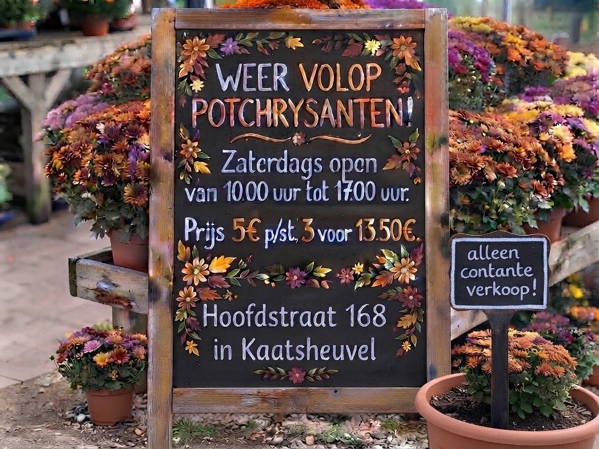bolchrysanten, Ophalen, Overige soorten, Volle zon