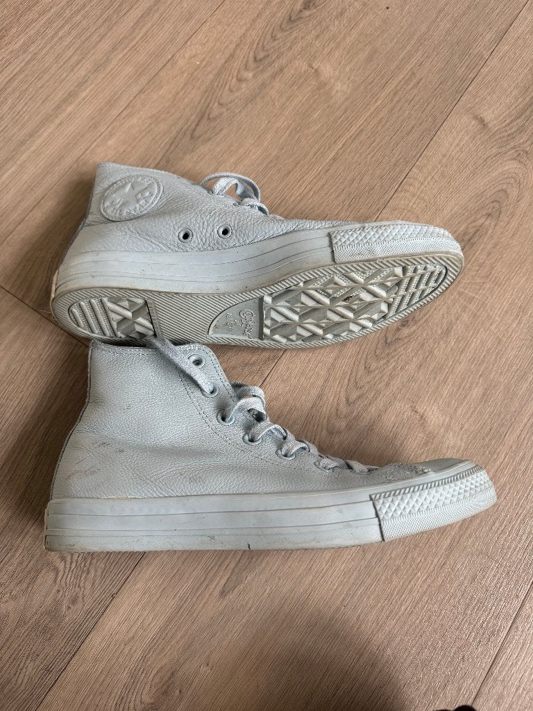 CONVERSE leren sneakers baby blue netjes maat 39 S3, Blauw, Ophalen of Verzenden, Converse All Stars, Sneakers of Gympen