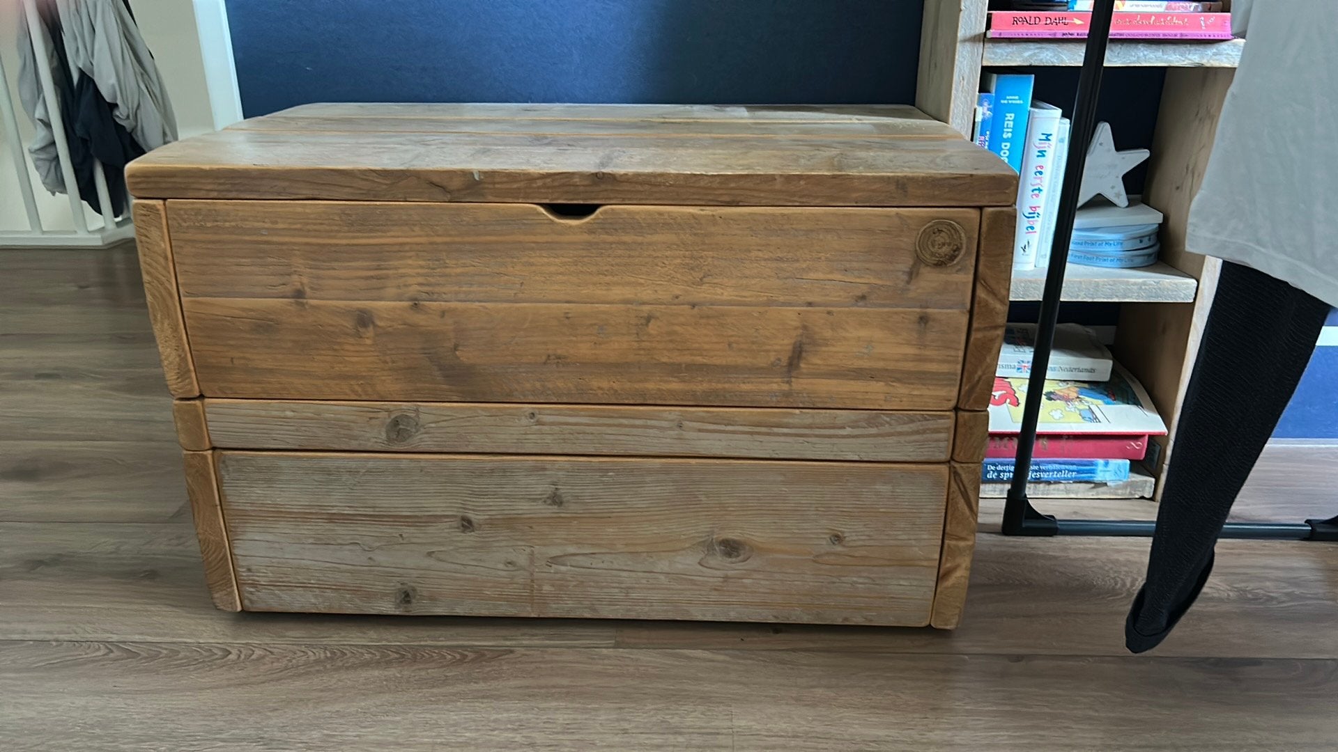 Opslag kist, Ophalen, Minder dan 50 cm, Gebruikt, Eikenhout