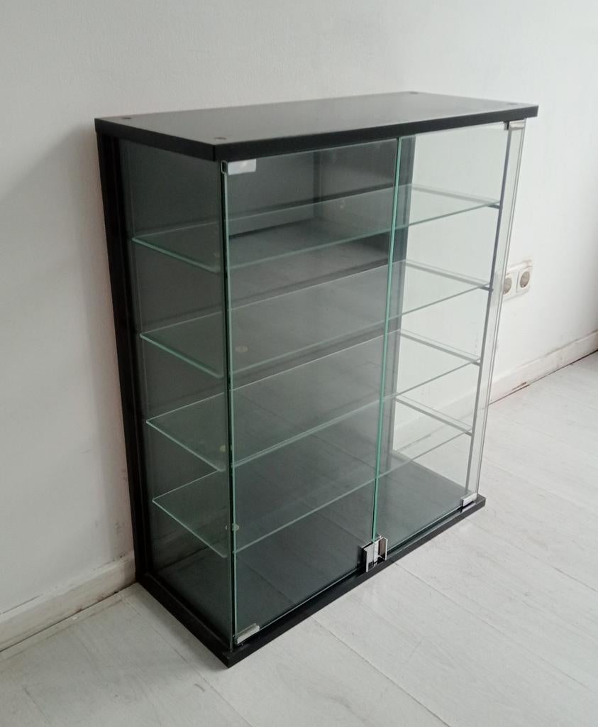 Tafelmodel vitrinekast / presentatie kast, Huis en Inrichting, Ophalen, 50 tot 100 cm, Zo goed als nieuw, 150 tot 200 cm