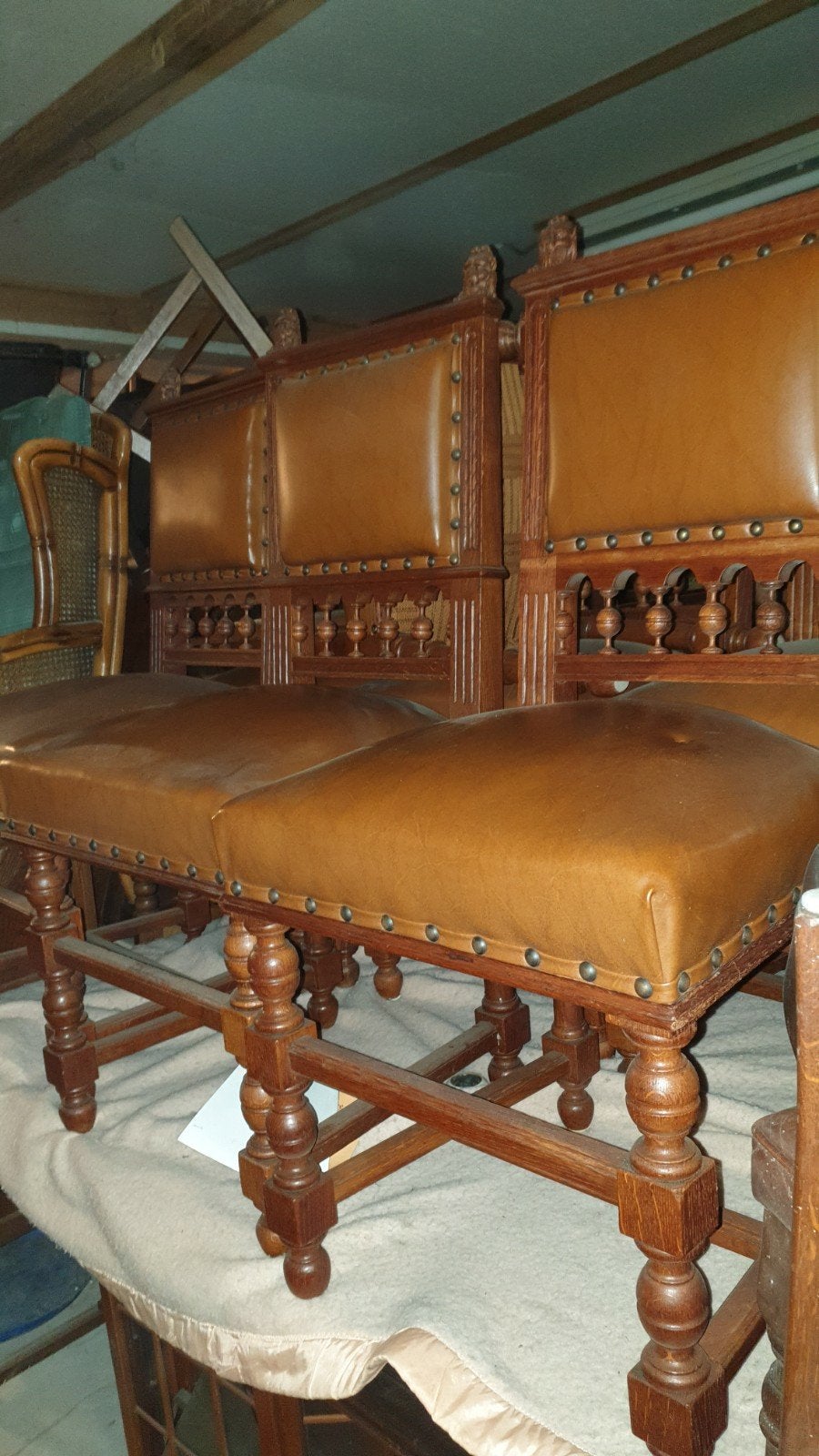 8 Antieke Eetkamerstoelen MAGAZIJN OPRUIMING, Antiek en Kunst, Ophalen