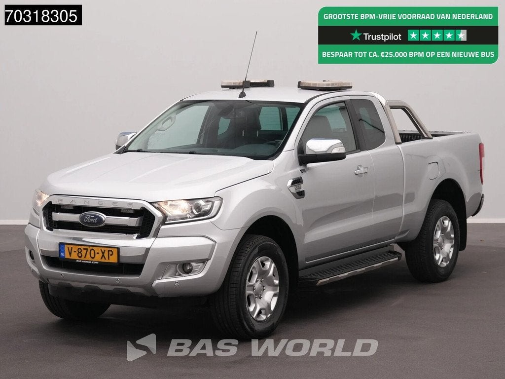 Ford Ranger 160PK 2.2 TDCi Automaat Limited Supercab Trekhaa, Auto's, Ford, Automaat, Stof, Gebruikt, 4 cilinders