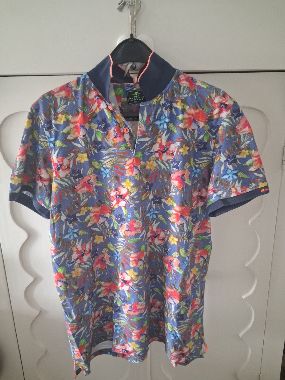NZA POLO GEKLEURD XL, Maat 56/58 (XL), NZA New Zealand Auckland, Gedragen, Meerkleurig