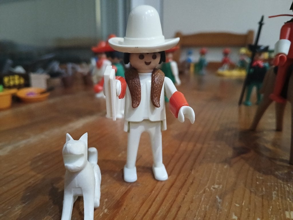 Playmobil met indianen boeren en cowboys, Kinderen en Baby's, Speelgoed | Playmobil, Ophalen, Gebruikt, Losse onderdelen, Figuren