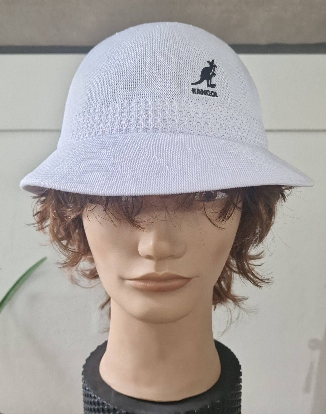 Kangol Tropic Ventair Snipe Bucket Hat - Wit - Maat M, Ophalen, 56 of 57 cm (M, 7 of 7⅛ inch), Hoed, Nieuw