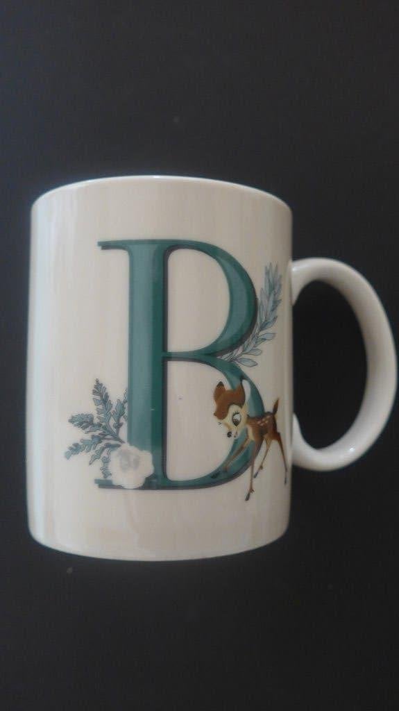 Disney Bambi Mok met letter B - Zo goed als nieuw, Ophalen of Verzenden, Bambi of Dumbo, Zo goed als nieuw, Servies