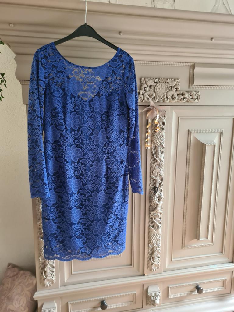 Koningsblauw kanten jurkje van Steps - Maat 40, Kleding | Dames, Jurken, Steps, Ophalen of Verzenden