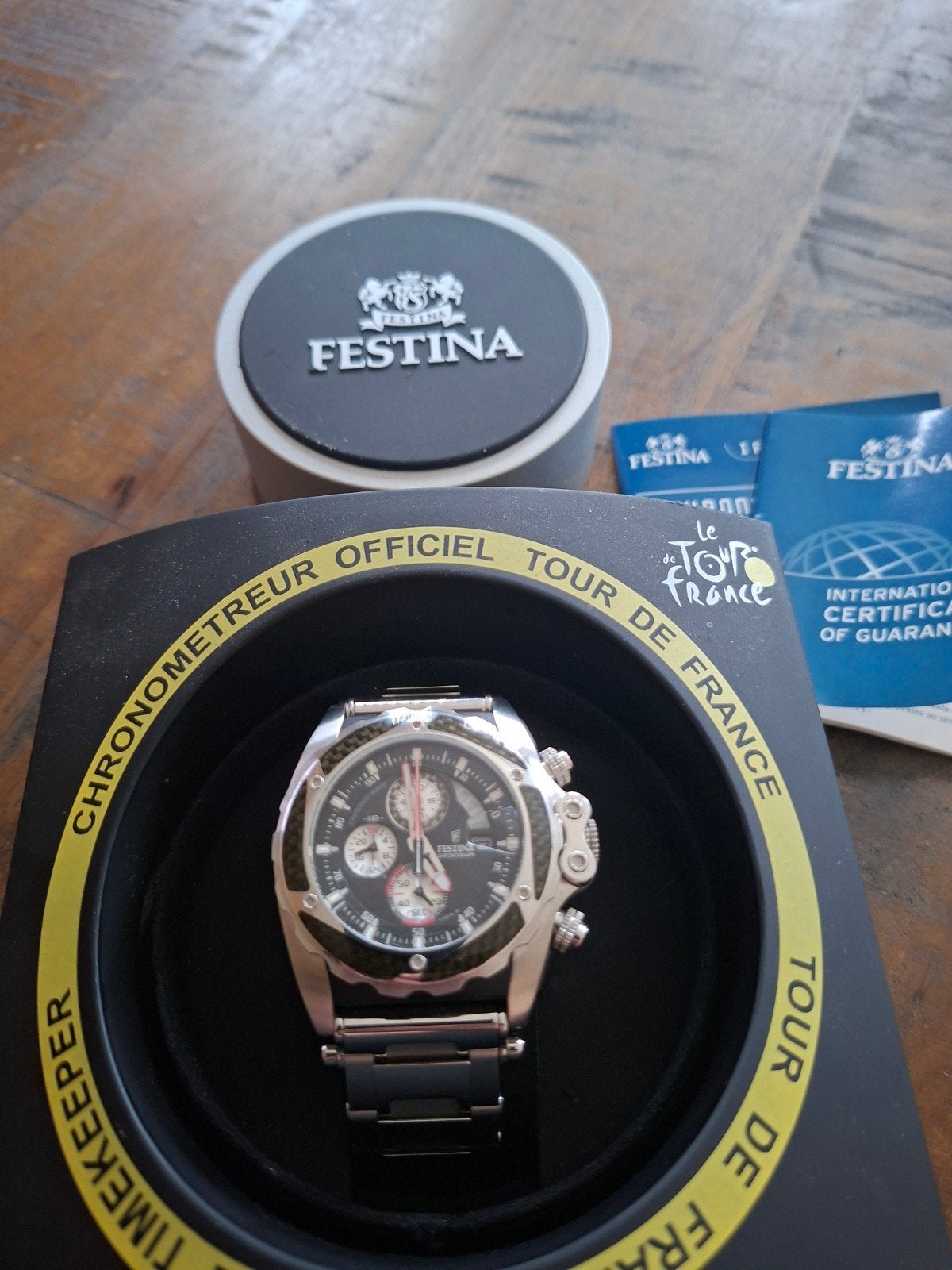 Festina F16273 Tour de France 2007 Editie met Opbergbox, Ophalen of Verzenden