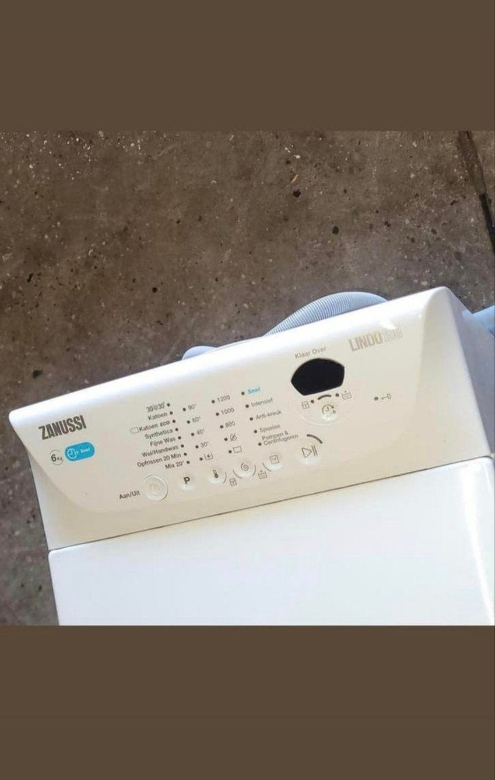 Zanussi Bovenlader Wasmachine, 1200 tot 1600 toeren, Zanussi, Zanussi, 4 tot 6 kg