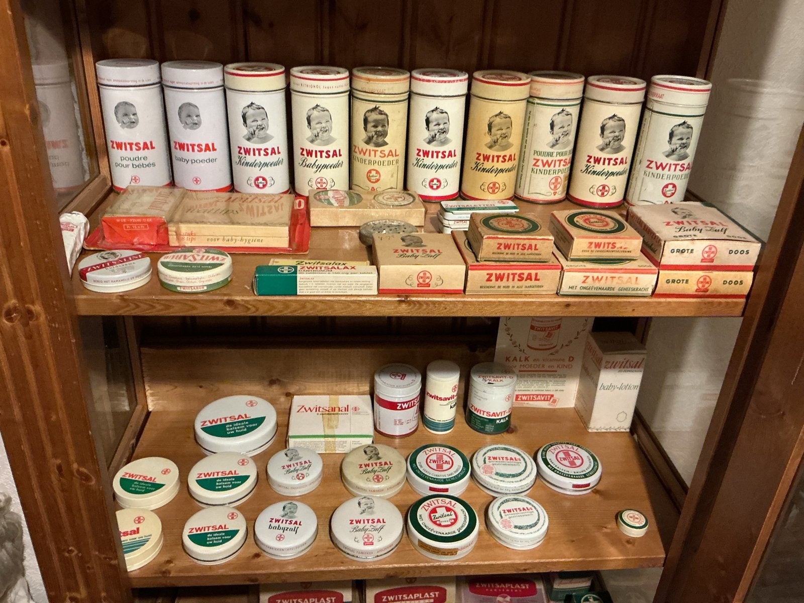 Grote collectie vintage Zwitsal producten, Ophalen of Verzenden, Gebruikt