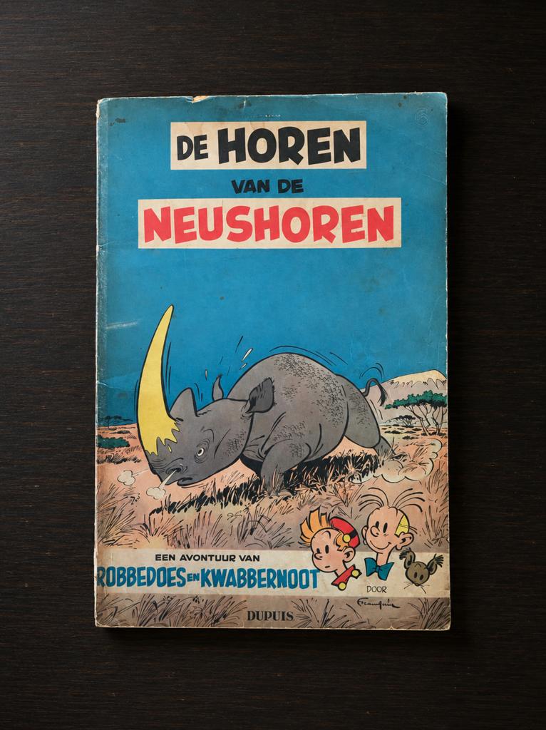 Robbedoes en Kwabbernoot deel 6 Dupuis eerste druk 1955, Boeken, Stripboeken, Eén stripboek, Ophalen of Verzenden, Gelezen