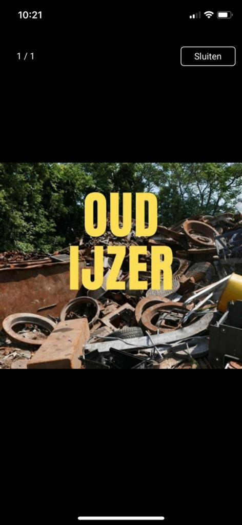 Haal gratis oud ijzer leidingen cv radiatoren cv ketel, Doe-het-zelf en Verbouw, Metalen, Ophalen of Verzenden, Zo goed als nieuw