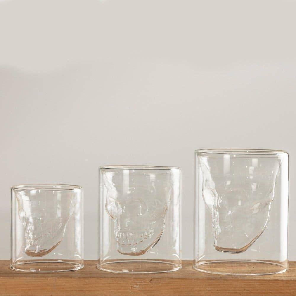 Skull glazen - Drink glazen - Glaswerk - Bar accessoires, Cave & Garden, Verzenden, Nieuw, Kouwe Hoek 1B, Waddinxveen
