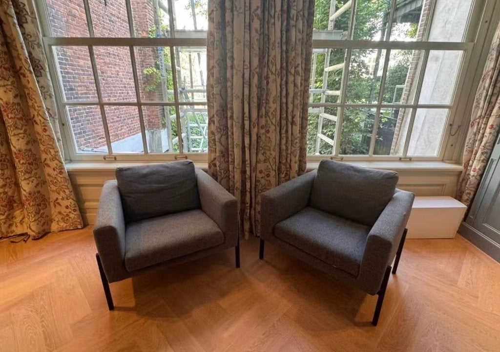 Twee zitstoelen, Ophalen, Gebruikt, Twee, Stof