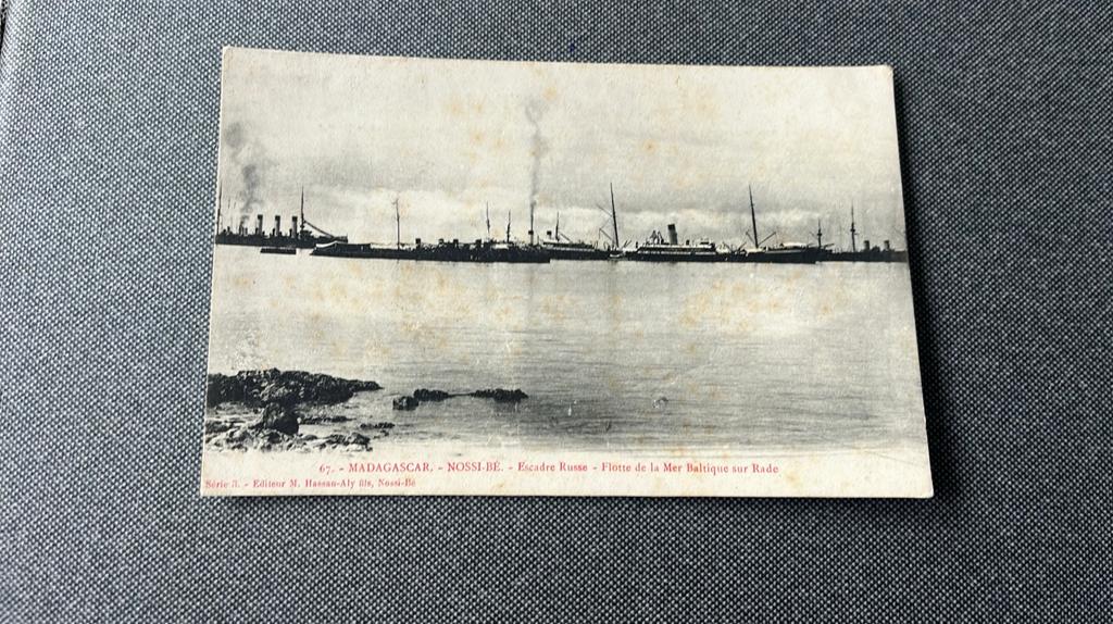 Afrika Madagascar schepen Baltische zee, Ophalen of Verzenden, Voor 1920, Ongelopen, Buiten Europa