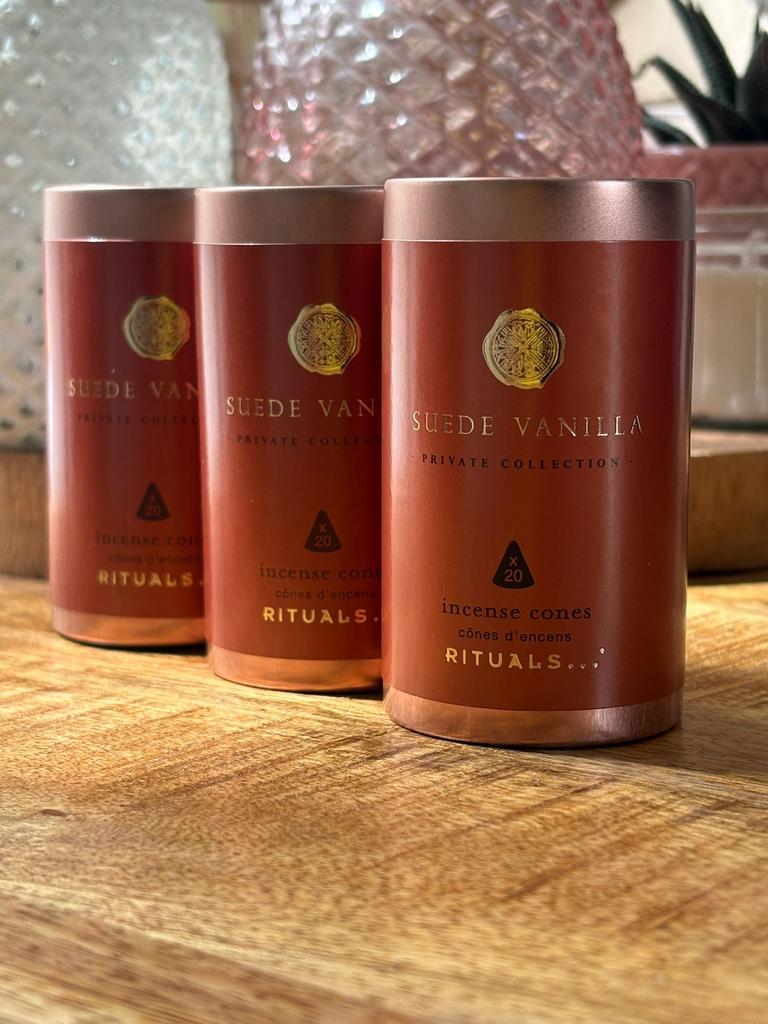 Rituals Suede Vanilla incense cones wierook wierookkegels, Ophalen of Verzenden, Nieuw, Overige materialen, Minder dan 25 cm