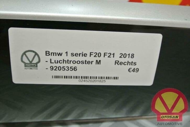 bmw 1 serie f20 f21 lci luchtrooster m rechts 9205356, Petuelring 130
80788  Munich, DE, Gebruikt, Info@bmw.de, Ophalen of Verzenden