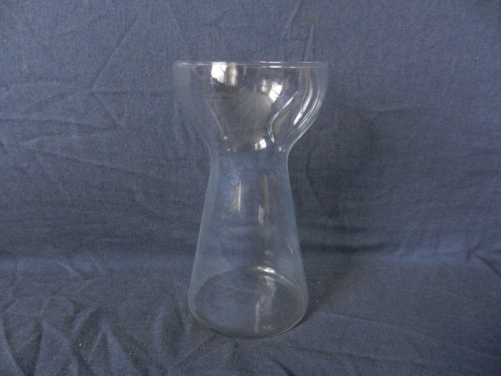Leerdam / Maastricht helder bollen glas hyacinthen vaas 15,3, Antiek en Kunst, Antiek | Glas en Kristal, Ophalen of Verzenden