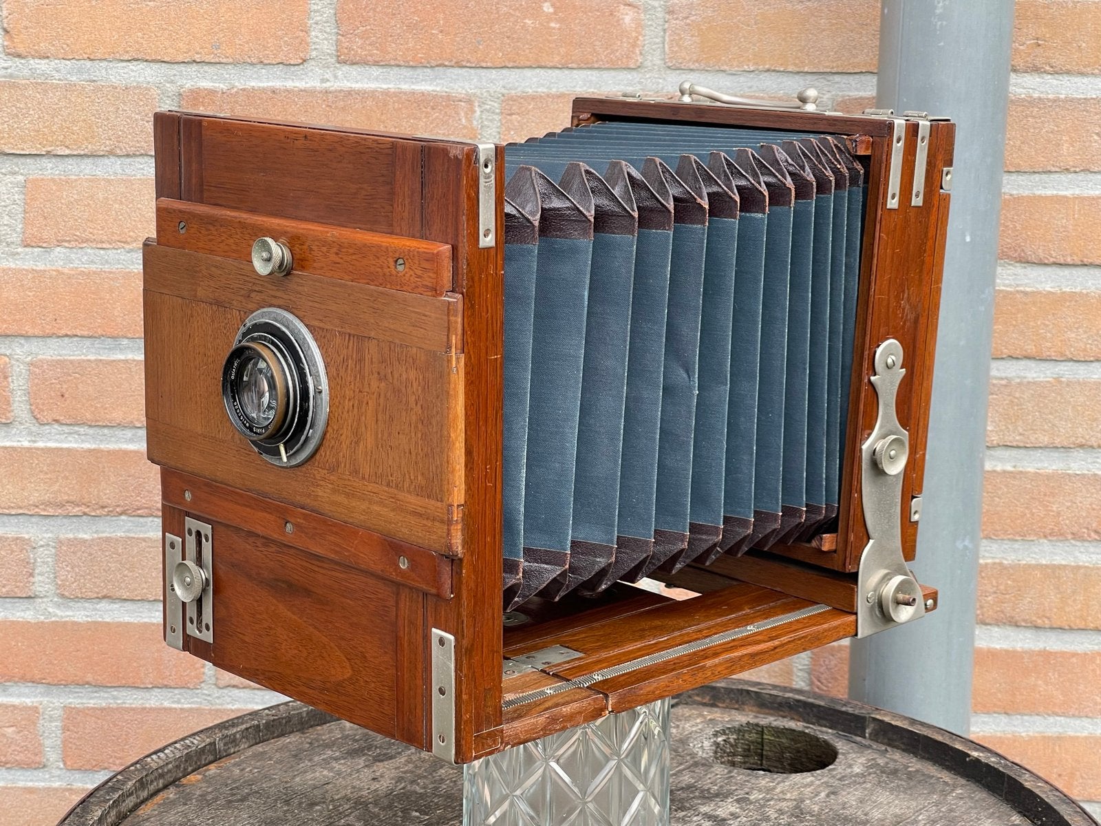Houten camera voor landschap fotografie, Ophalen of Verzenden, Voor 1940, Fototoestel