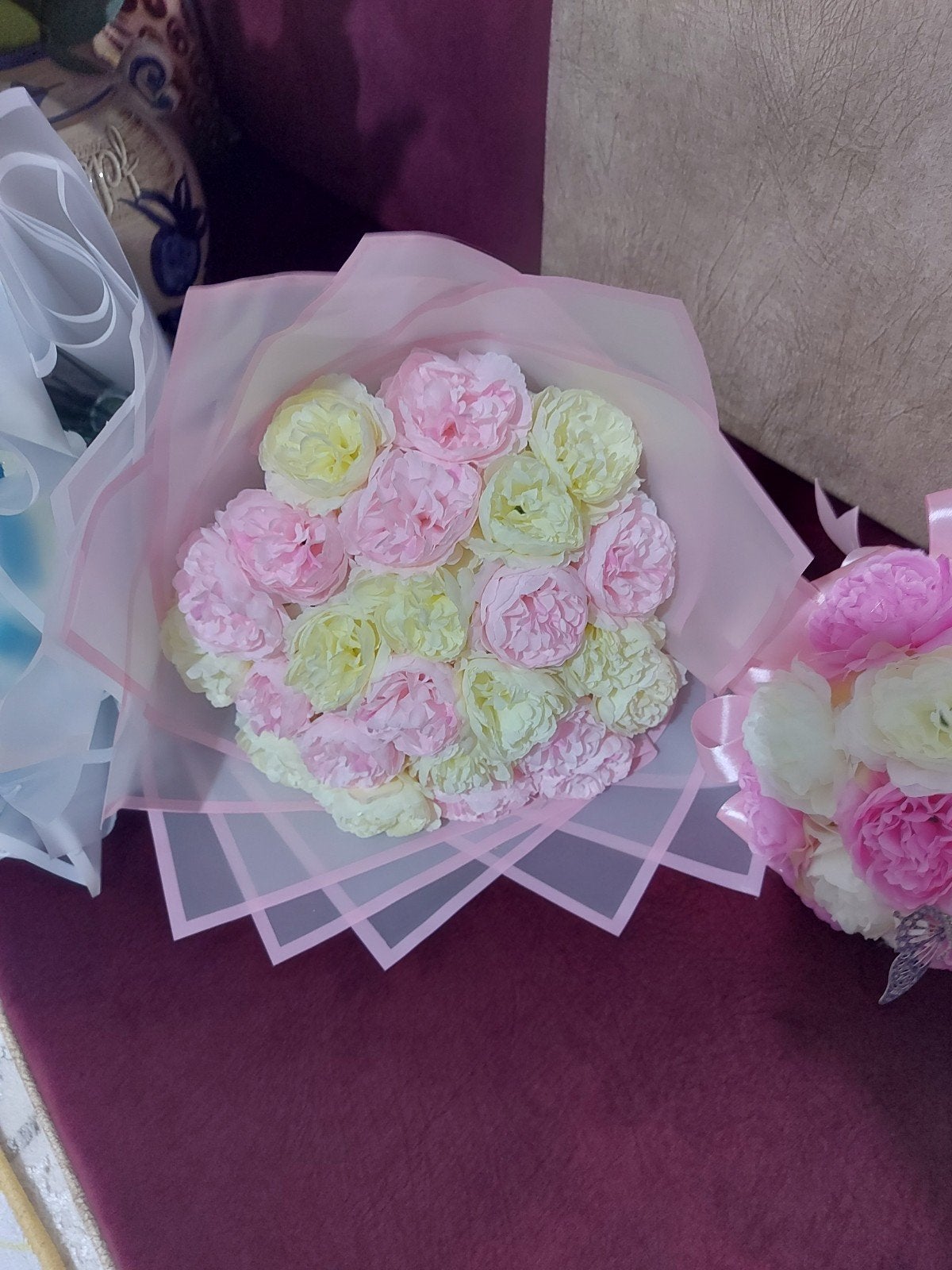Prachtige Kunstbloemen Boeketten en Bloemstukken, Ophalen, Nieuw, Binnen