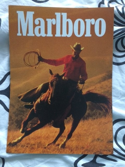 folder van marlboro en paarden, Ophalen of Verzenden, Zo goed als nieuw, Overige typen