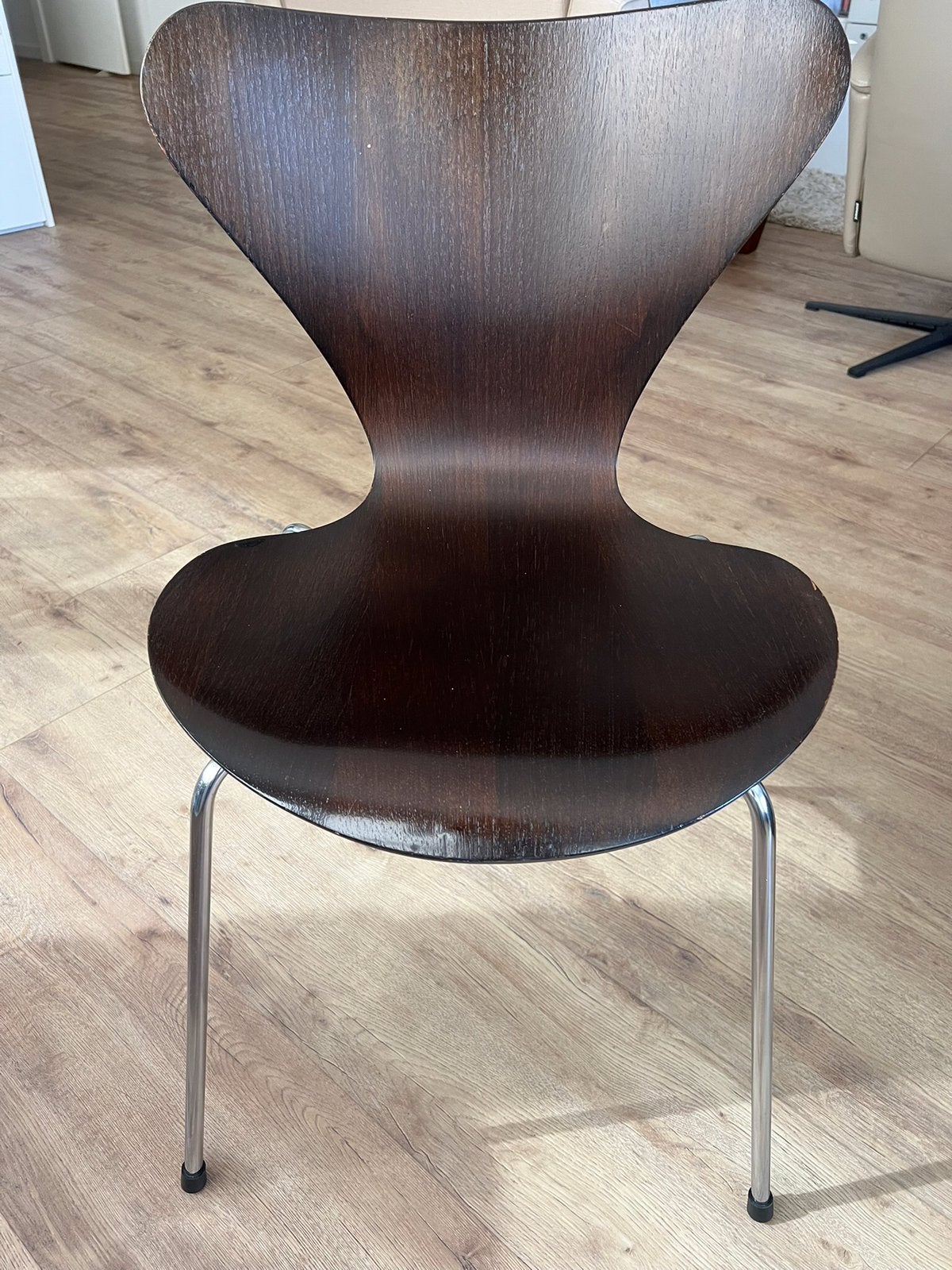 Fritz Hansen  vlinder  stoelen Arne Jacobsen vintage 1977, Ophalen, Bruin, Design, Zo goed als nieuw