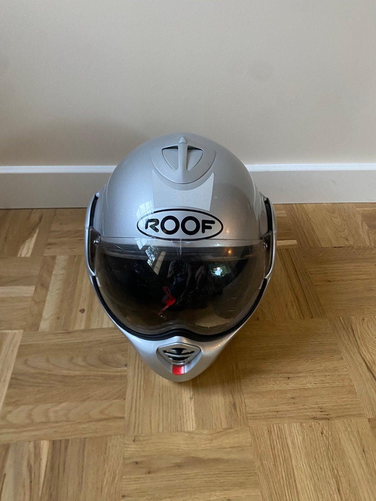 Roof boxer Desmo  helm maat L - zo goed als nieuw !, Motoren, Kleding | Motorhelmen, Ophalen of Verzenden, Tweedehands, Systeemhelm
