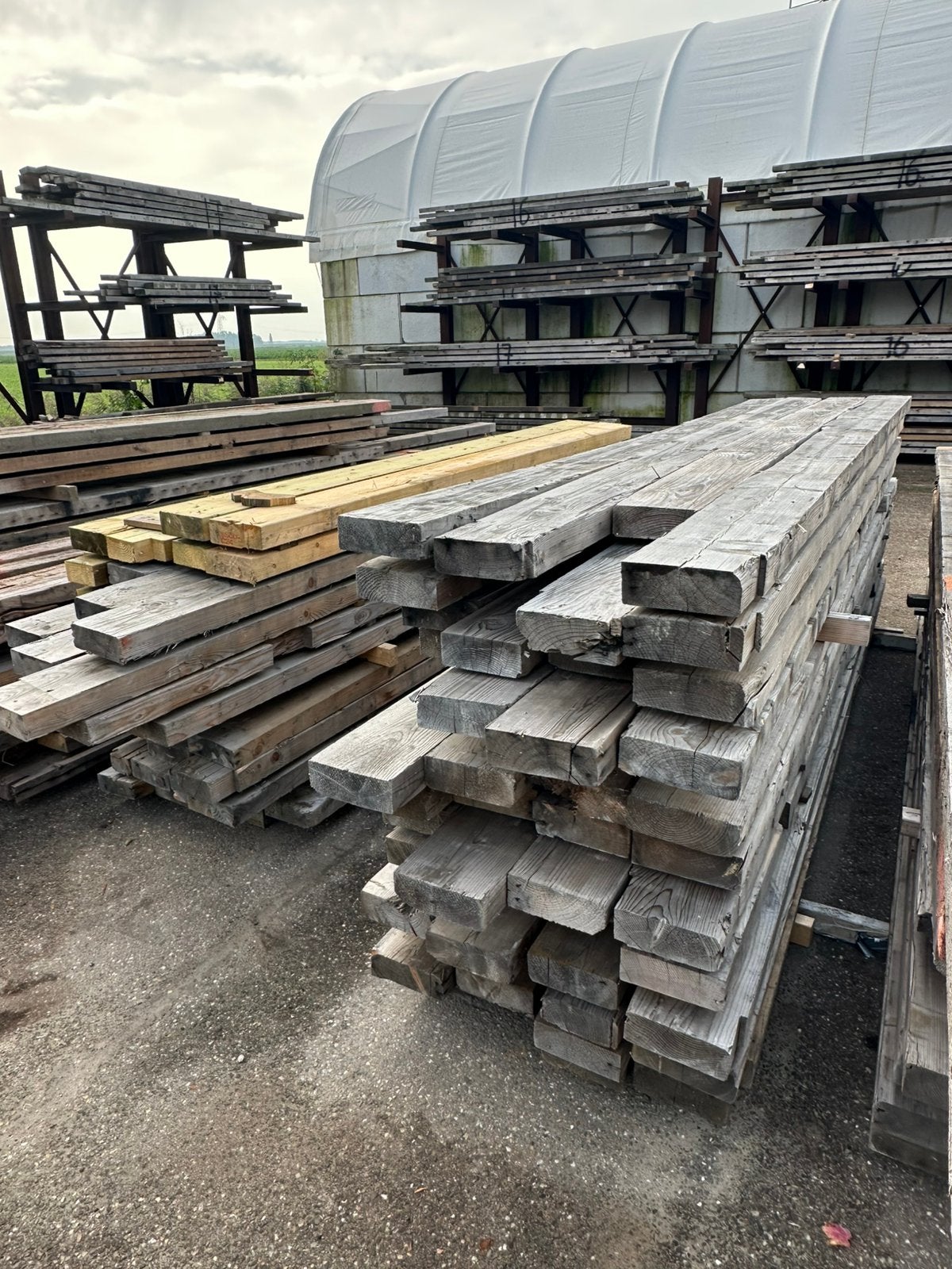 Ontspijkerd balkhout – diverse kopmaten en lengtes, Ophalen, Zo goed als nieuw, 250 cm of meer, Balken