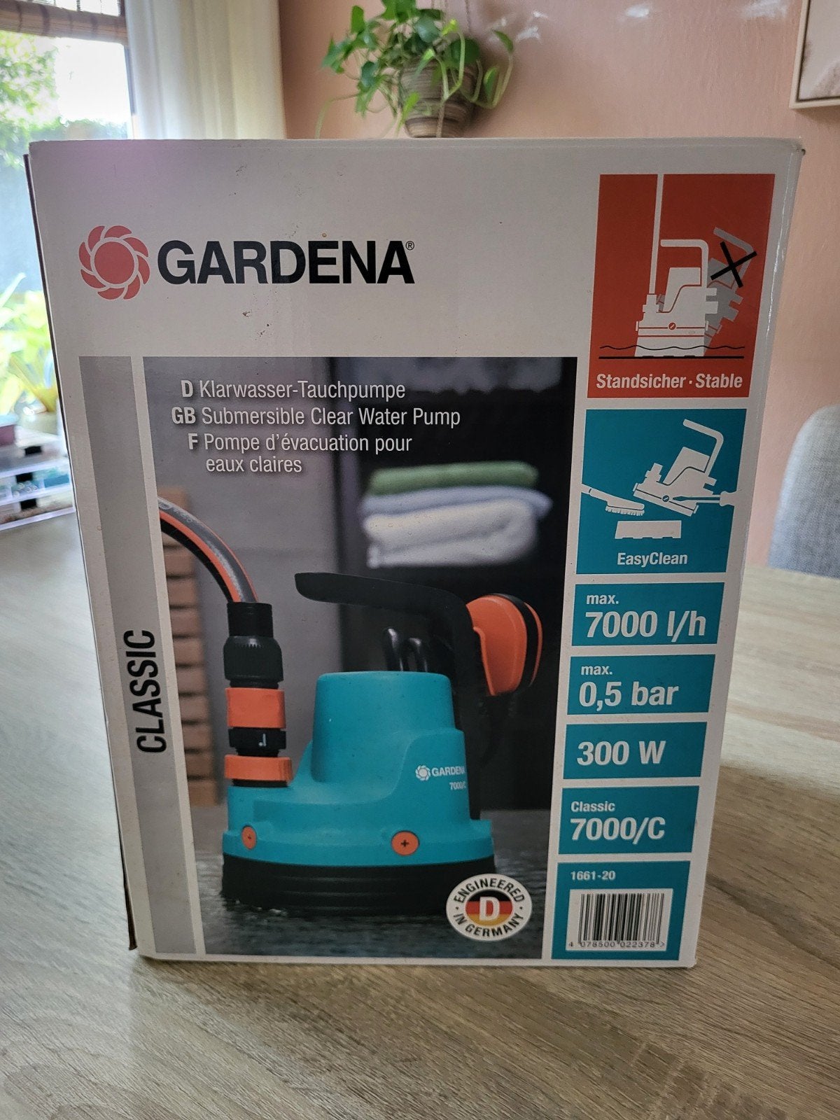 Gardena Classic Dompelpomp 7000/C, Ophalen of Verzenden, Zo goed als nieuw, Elektrisch, Dompelpomp