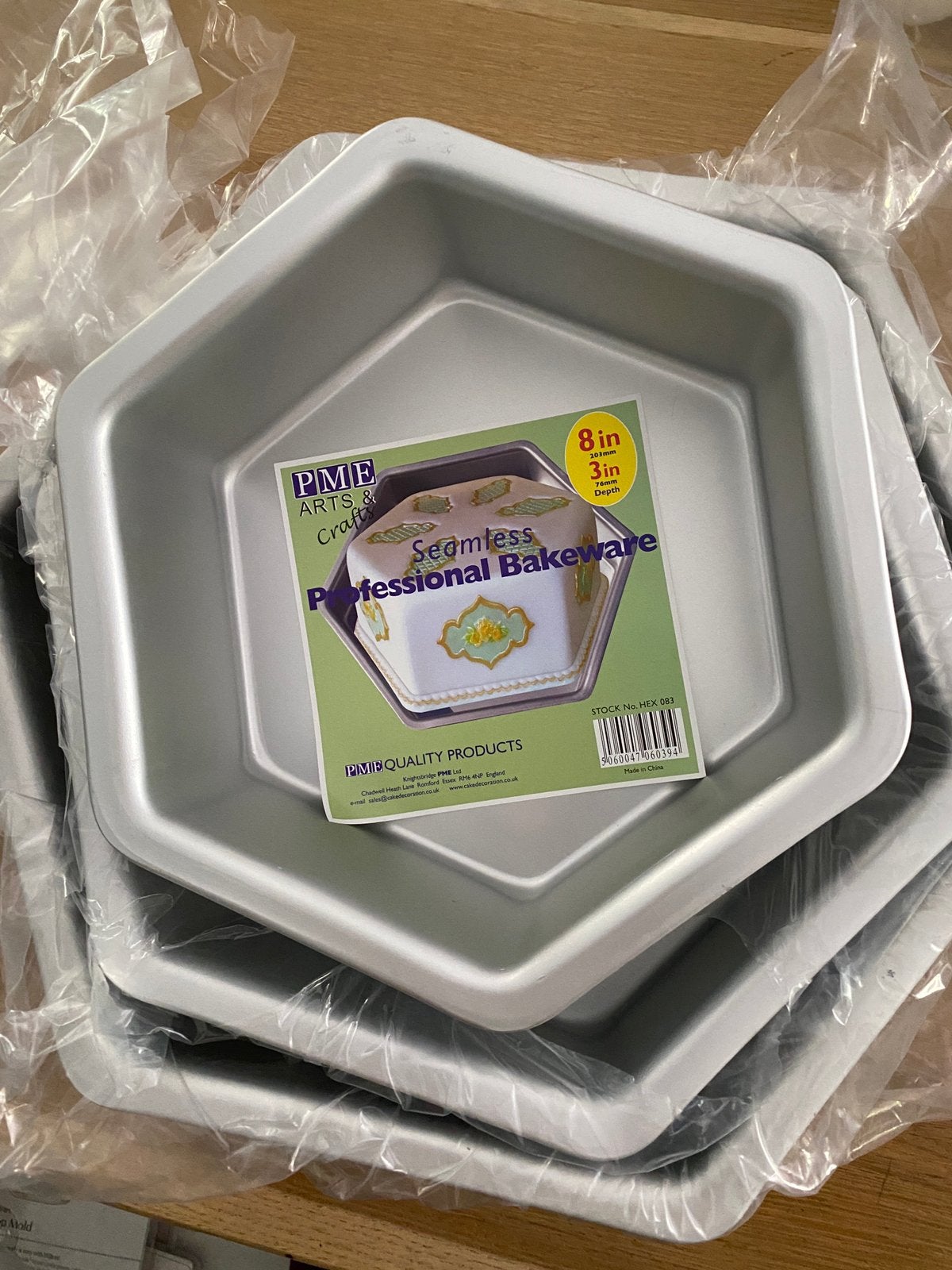 3 PME taart bakvormen zeshoekig, Ophalen, Nieuw, Taarten, Bakvorm