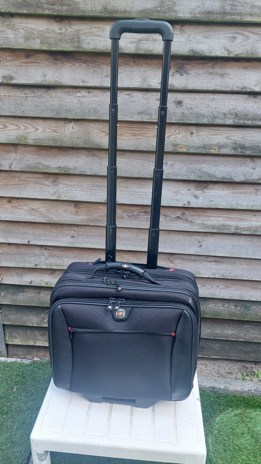 SWISS laptoptas op wieltjes met uitschuifbare handgreep, Ophalen, 40 tot 60 cm, Wieltjes, Gebruikt